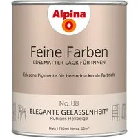 Alpina Lack Alpina Feine Farben Lack edelmatt 750ml - Farbfamilie Beige