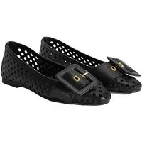 Desa Damen-Ballerinas aus Leder – Atmungsaktives Design mit flachem Absatz Ballettschuh