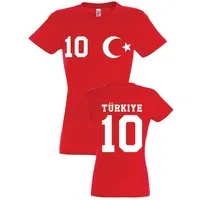 Youth Designz T-Shirt Türkei Damen T-Shirt im Fußball Trikot Look mit trendigem Motiv