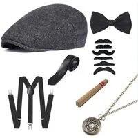 HoyoLee Kostüm 20.Jahrhundert Gatsby Karneval Kostüm, Party Kostüm