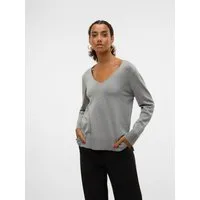 Vero Moda Strickpullover VMSILJE LS V-NECK PULLOVER GA NOOS