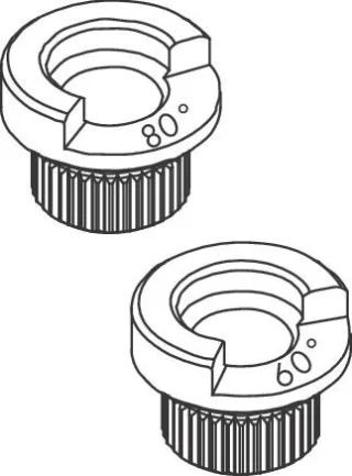Hansgrohe Anschlagring Set (60grad/80grad)Talis Waschtischmischer 250 chrom, 92259000 92259000