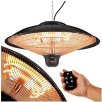 Arebos Infrarotstrahler Deckenheizstrahler, 2.000 W, inkl. LED-Lampe + Fernbedienung