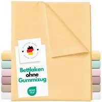 Carpe Sonno Betttuch Bettlaken ohne Gummizug Baumwolle 140x250 Haustuch klassisch glatt, Baumwolle, Gummizug: ohne, (1 Stück), Vielseitig verwendbar: Sommerdecke, Strandtuch, Überwurf uvm.