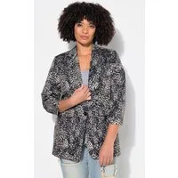 Angel of Style Blusenblazer Blazer bequeme Form Leomuster