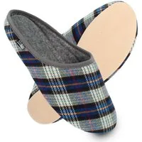 filsko Abisko kariert Damen Herren Kinder Hausschuh Filzpantoffeln, Leichtgewicht, Gästehausschuhe, Slip-On, Gummisohle