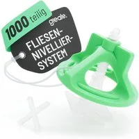 greate. Nivelliersystem 1000-teiliges Fliesen Nivelliersystem 2mm - Fliesenverlegehilfe Set (1000-St)