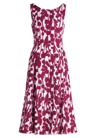 Vera Mont - Cocktailkleid cream/dark red - Gr. - 42