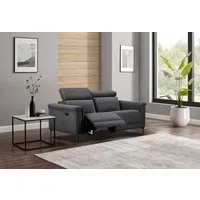 OTTO home 2-Sitzer LUND,Struktur-Bezug, 160 cm, mit Relaxfunktion und Kopfteilverstellung, manuell od. elektrisch (m.USB-C), Federkern