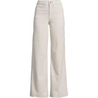 Breitcord-Hose High Waist mit weitem Bein für Damen in Plus-Größe, Damen, size: plus, Braun, Elasthan/Baumwoll-Mischung, by Lands' End
