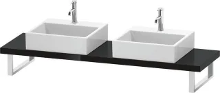 Duravit L-Cube Konsole Schwarz Hochglanz 800x480x45 mm - LC101C04040 LC101C04040