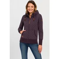 Ragwear Kapuzensweatjacke NESKA DOTS MULTICOLOR ZIP O Longsleeve Jacke im Multicolor-Allover-Dots-Print-Design