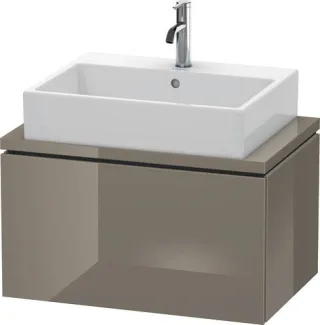 Duravit L-Cube Konsolenwaschtischunterbau wandhängend Flanell Grau Hochglanz 720x477x400 mm - LC5801 LC580108989