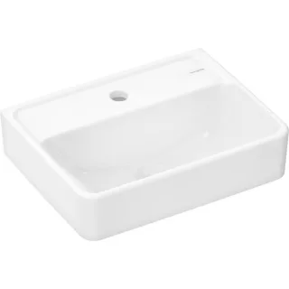 hansgrohe Xanuia Q Handwaschbecken 60230450 450x340mm, mit Hahnloch ohne Überlauf, weiß