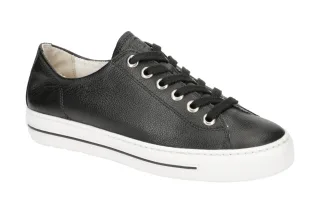 Paul Green Damenschuhe 4704-226 Sneaker Schwarz Glattleder Frottee-Futter