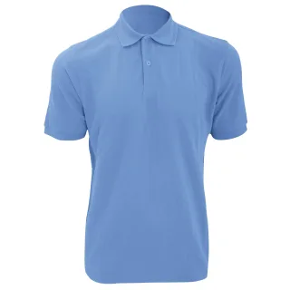 Russell Mens Ripple Kragen & Manschette Kurzarm-Poloshirt (Himmelblau)