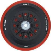 Expert Multiloch Stützteller, mittelhart, Ø150mm, M8, Schleifteller schwarz, für Bosch Exzenterschleifer