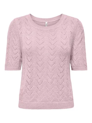ONLY - ONLSUNNY SS O-NECK KNT Pale Lilac - Gr. - L