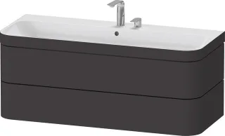Duravit Happy D.2 Plus c-bonded Set wandhängend Graphit 1175x490x480 mm - HP4639E80800000 HP4639E80800000