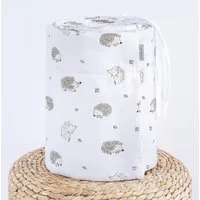 Loolay Bettnestchen IGEL Braun Weiß BIO-Baumwolle Atmungsaktives Babybett BETTUMRANDUNG, (420, 360, 210, 180 x 30cm Umrandung Kopfschutz Kantenschutz Bettschlange, Premium Geschenk Ausstattung für Neugeborene Baby), LOOLAY® - Europäische Stoffe und K