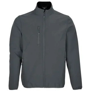 SOLS Herren Falcon Recycled Soft Shell Jacke (Holzkohle)