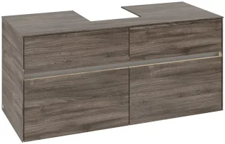Villeroy & Boch Waschtischunterschrank Collaro C097B0 1200x548x500mm mit Beleuchtung Stone Oak C097B0RK