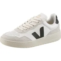 VEJA V-90 Sneaker Freizeitschuh, Schnürschuh mit Kontrastbesatz an Ferse und Seite
