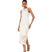 LIPSY Midikleid Lipsy Midikleid mit Blumenapplikation (1-tlg)
