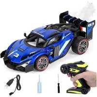 Esun RC-Auto Ferngesteuertes Auto ab 3 4 5 6 8 Jahre, RC Drift Car 1:16 (Komplettset), RC Auto Kinder mit Sprühnebel-LED-Leuchten