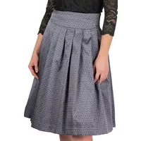 Spieth & Wensky Trachtenrock Trachtenrock - ALICIA - jeans/navy, silber/anthrazit