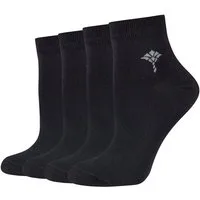JOOP! Kurzsocken for your daily glam (4-Paar, 4 Paar) mit weichem Fußbett