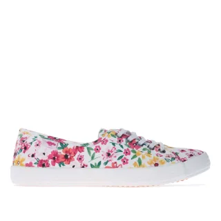 Rocket Dog Damen Chow Chow Margate Floral Pumps in Weiß