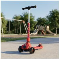 oyajia Cityroller Roller Kinder Scooter Dreiradscooter mit PU LED Räder Faltbar, bis 50 kg,roller kinder,kinder roller,Höhenverstellbar,Hinterradbremse