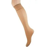 Aurellie Strümpfe 2er Pack Kniestrümpfe: Elegante Lycra-Kniesocken 60 DEN Onesize (2-Paar)