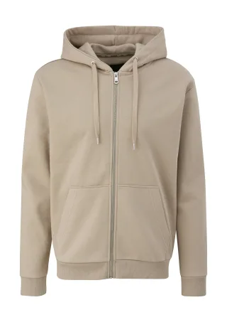 qs - Sweatjacke beige - Gr. - M