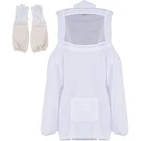 Youyijia Bienenwachstuch Imkerjacke Imkeranzug Imkerkleidung XXL mit Zaunschleier