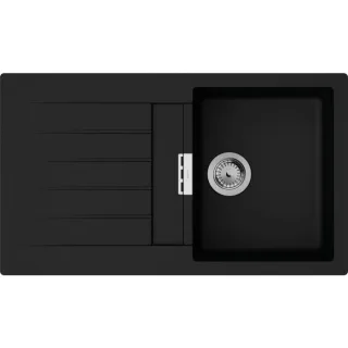 hansgrohe Einbauspüle 43356170 750x490mm, Haupt- und Zusatzbecken, 840 x 480 mm, graphitschwarz