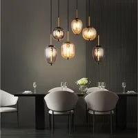 GLOBO LIGHTING LED-Hängeleuchte, Leuchtmittel inklusive, Warmweiß, Pendellampe Hängeleuchte Esstischlampe Wohnzimmerlampe LED H 120cm