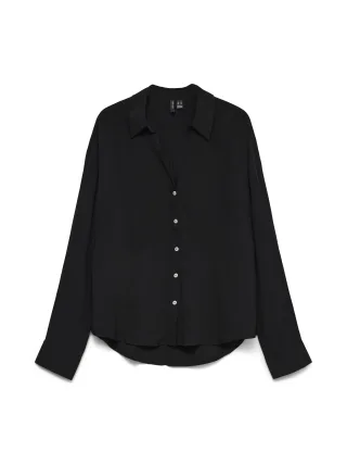 VERO MODA - VMAURA LS SHIRT WVN NOOS Black - Gr. - XS