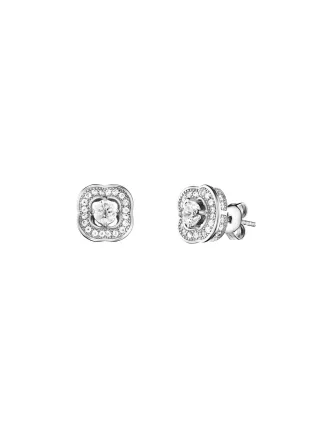 Julie Julsen Ohrstecker 925 Silber rhodiniert Blüte Zirkonia