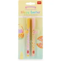 Legami Gelroller HOPPY EASTER Set mit 2 Gelstiften Tierdeko (Limited Edition), (2-tlg)
