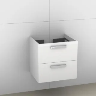 Artiqua 414 Waschtischunterschrank für Subway 613661,Weiß Glanz, 414-WU2L-V44-7050-68 414-WU2L-V44-7050-68