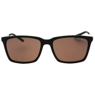 Armani Exchange Sonnenbrille mit braunen Glasern und mattschwarzen Glasern