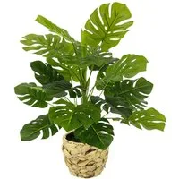 Kunstpflanze Monstera, OTTO home, Höhe 46 cm, Mit Übertopf künstlicheSplitphilo-Pflanze