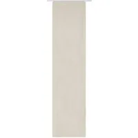 ELBERSDRUCKE Schiebegardine Schiebevorhang mit Klettband Lino beige 245 x 60 cm (1 St), Klettband, blickdicht, Polyester, einfarbig, modern