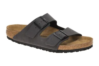 Birkenstock Herren Pantolette 1032045 Arizona BS Grau velvet gray/black beque...
