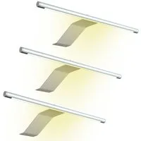 kalb Aufbauleuchte LED Aufbauleuchte 340x170 mm Schrankleuchte 12VDC silbergrau flach 4W