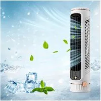 MOPUEA Turmventilator Tischventilator Turmventilator Naturwind 3 Stufen Kabellos Kompakt, 3 Stufen, Naturwind, Akku, USB-C, rutschfester Stand
