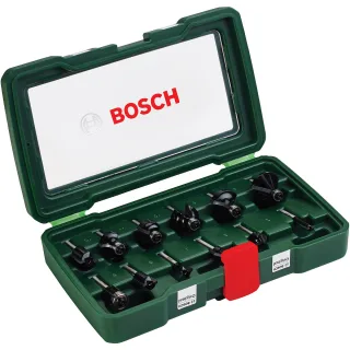 Bosch HM-Fräser-Set mit 1/4"-Schaft, 12-teilig - 2607019465