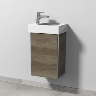 Sanipa 3way Waschtischunterbau zu Geberit iCon Waschtisch mit 1 Tür, Eiche-Nebraska BR65737